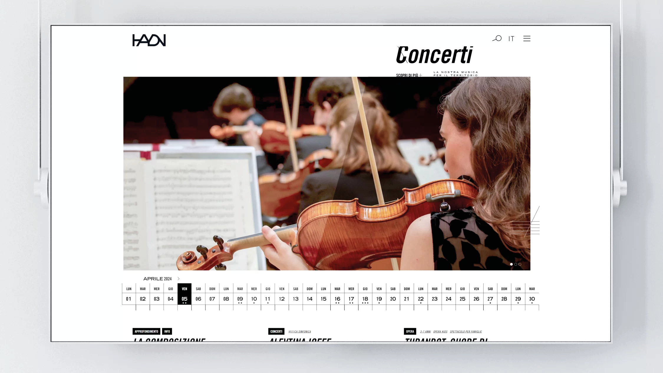HAYDN - immagini case history sito Frontier34